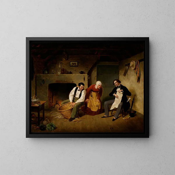 Lo Spéculateur - Francis William Edmonds — quadro incorniciato alla parete