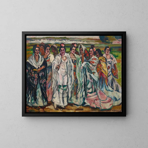 Chulas - Francisco Iturrino — quadro incorniciato alla parete