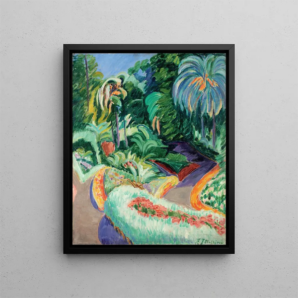 Giardino - Francisco Iturrino — quadro incorniciato alla parete