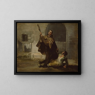 Francisco de Goya - Friar Pedro Clubs El Maragato with the Butt of the Gun.webp
