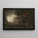 Incendio di un Ospedale - Francisco de Goya — quadro incorniciato alla parete