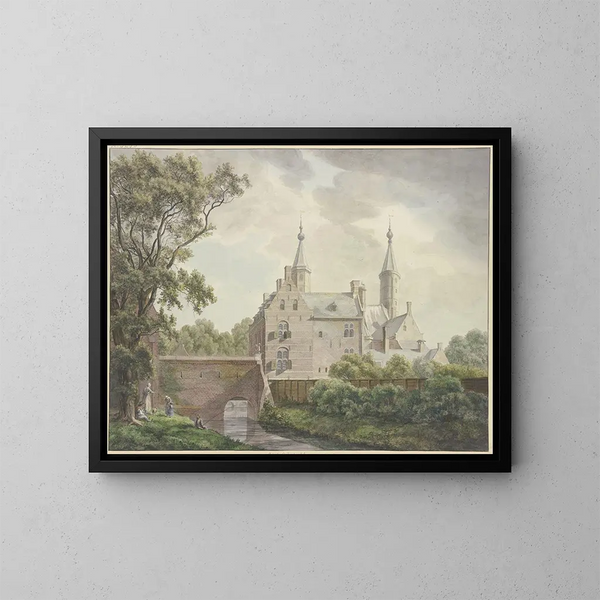 Il castello di Heemstede - Franciscus Andreas Milatz — quadro incorniciato alla parete