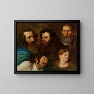 Franciszek Ksawery Lampi - Study of five heads.webp