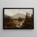 Paesaggio delle montagne dei Tatras - Franciszek Wąsowski — quadro incorniciato alla parete