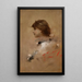 Tête de femme de profil - Franciszek Żmurko — quadro incorniciato alla parete