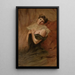 Portrait d'une jeune femme - Franciszek Żmurko — quadro incorniciato alla parete