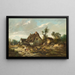 Paesaggio autunnale con casetta - Franck Brissot — quadro incorniciato alla parete