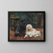 I cani nobile Jocko e Geraldine - François Richard de Montholon — quadro incorniciato alla parete
