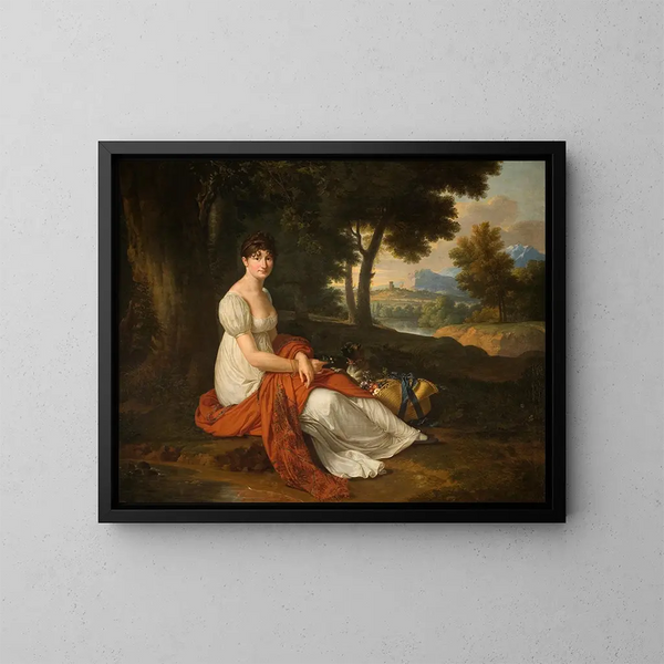 Ritratto di Elbieta Skotnicka ne Laskiewicz 1781-1849, moglie di Micha Skotnicki - François-Xavier Fabre — quadro incorniciato alla parete