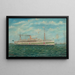 Le Marama, nave ospedale neozelandese al largo delle Aguille, isola di Wight, Manica - Frank Barnes — quadro incorniciato alla parete