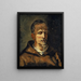 Busto di un cappuccino che rappresenta il fotografo Oberli di Soletta con un cappuccio - Frank Buchser — quadro incorniciato alla parete
