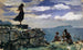 Fille sur les pierres des murs antiques de la ville de Norba - Frank Buchser — vista dell’opera