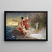 Ulysse e Calypso - Frank Buchser — quadro incorniciato alla parete