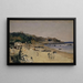sulla spiaggia a Tanger - Frank Buchser — quadro incorniciato alla parete
