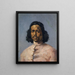 Ritratto di un mulatto - Frank Buchser — quadro incorniciato alla parete