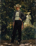 Ritratto del segretario di stato americano William H. Seward nel giardino - Frank Buchser — vista dell’opera