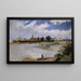 Vista di Siviglia attraverso il Guadalquivir - Frank Buchser — quadro incorniciato alla parete
