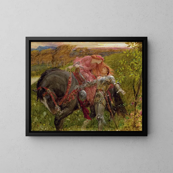 Studio per La Bella Dame sans Merci - Frank Dicksee — quadro incorniciato alla parete
