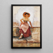 Jeune Fille di Firenze - Frank Duveneck — quadro incorniciato alla parete