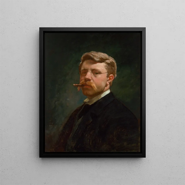 Autoritratto - Frank Duveneck — quadro incorniciato alla parete