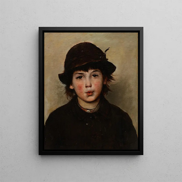 Garçon siffleur - Frank Duveneck — quadro incorniciato alla parete