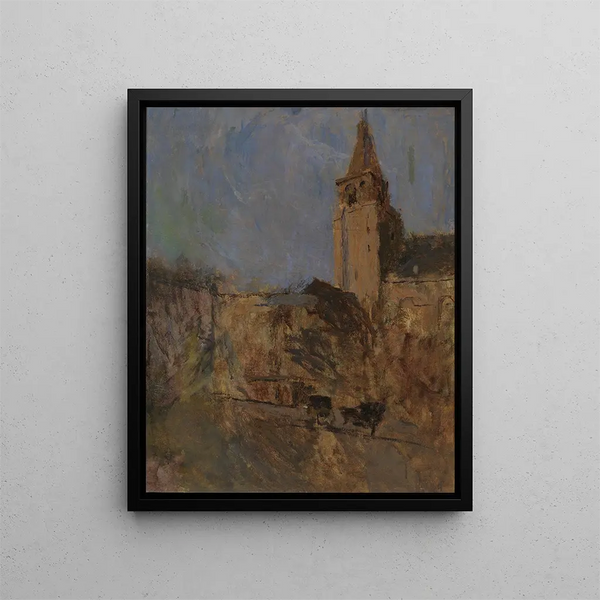 St Germain des Prés n° I - Frank Edwin Scott — quadro incorniciato alla parete