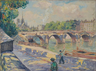Demolizione del ponte della Tournelle - Frank Milton Armington — vista dell’opera