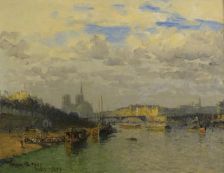 La Seine et Notre-Dame - Frank Myers Boggs — vista dell’opera