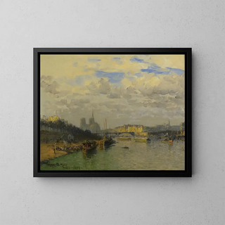 La Seine et Notre-Dame - Frank Myers Boggs — quadro incorniciato alla parete