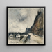 Quai de Béthune e ponte de la Tournelle - Frank Myers Boggs — quadro incorniciato alla parete