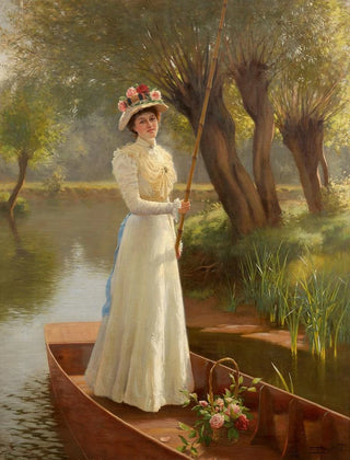 Frank Percy Wild - Punting on the Thames.webp