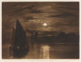 Frank Short - Moonlight on the Medway at Chatham.webp