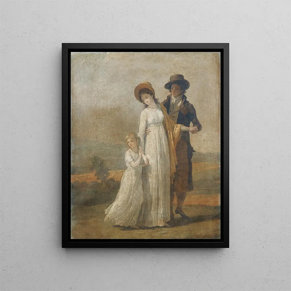 FranoisAndr Vincent - Un jeune couple et une fillette Etude pour La Leon dagriculture.webp