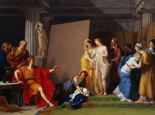 FranoisAndr Vincent - Zeuxis Choosing His Models For The Image Of Helen From Among The Girls Of Croton.webp