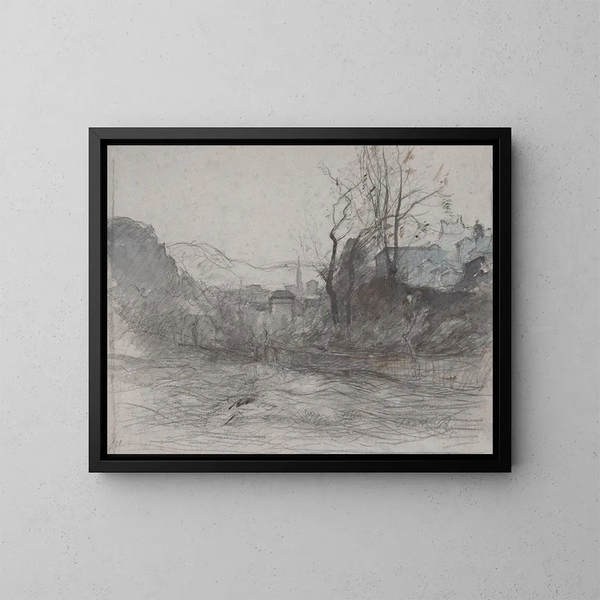 Approcher Morestal - François-Auguste Ravier — quadro incorniciato alla parete
