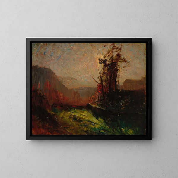 Crémieu visto da Chaillonnette - François-Auguste Ravier — quadro incorniciato alla parete