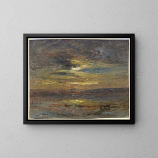 FranoisAuguste Ravier - Sunset over a Pond.webp