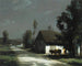 Un sentiero di paese al chiaro di luna - François-Charles Cachoud — vista dell’opera