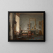 Vista di un interno - François-Edme Ricois — quadro incorniciato alla parete