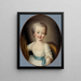 Ritratto di una bambina in abito bianco detta Alexandrine Lenormant d'Étiolles - François-Hubert Drouais — quadro incorniciato alla parete