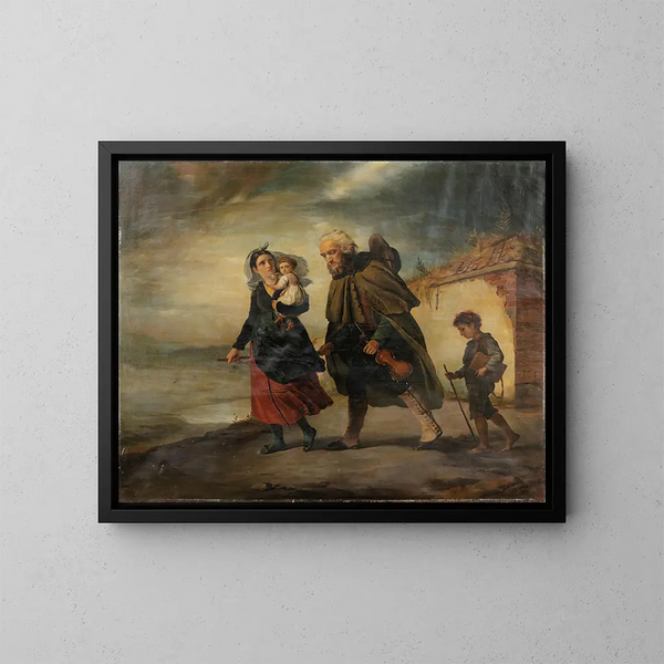 Il ritorno del cieco - François-Joseph Navez — quadro incorniciato alla parete