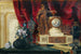 Natura Morta con un orologio in bronzo dorato e un vaso in porcellana di Sèvres - François-Léonard Dupont — vista dell’opera