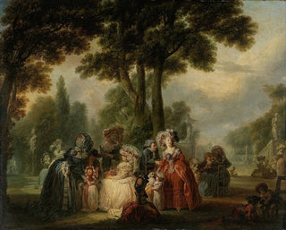 FranoisLouisJoseph Watteau - Assemble dans un parc.webp