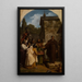 Saint Fiacre refusant la couronne d'Écosse - François-Louis Dejuinne — quadro incorniciato alla parete