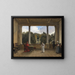 Audience con il cardinale Aldobrandini nella loggia della villa Belvédère a Frascati - François-Marius Granet — quadro incorniciato alla parete