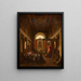 Sermone all'interno della chiesa di Santa Bibiana - François-Marius Granet — quadro incorniciato alla parete
