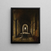 Interno della cappella dei voti - François-Marius Granet — quadro incorniciato alla parete