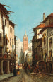Rue de la Giralda - François Antoine Bossuet — quadro incorniciato alla parete
