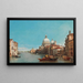Venezia, vista del Gran Canal con Santa Maria della Salute - François Antoine Bossuet — quadro incorniciato alla parete
