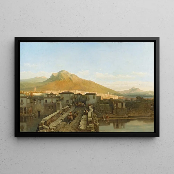 Franois Antoine Bossuet - Vue dune ville probablement du Nord de lEspagne.webp